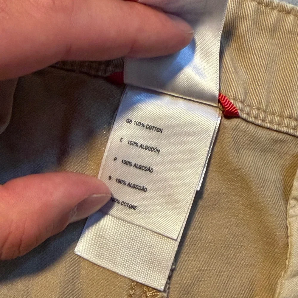The North Face Mens Cargo Shorts Size 38 Tan Khaki Cotton Twill Hiking Outdoor